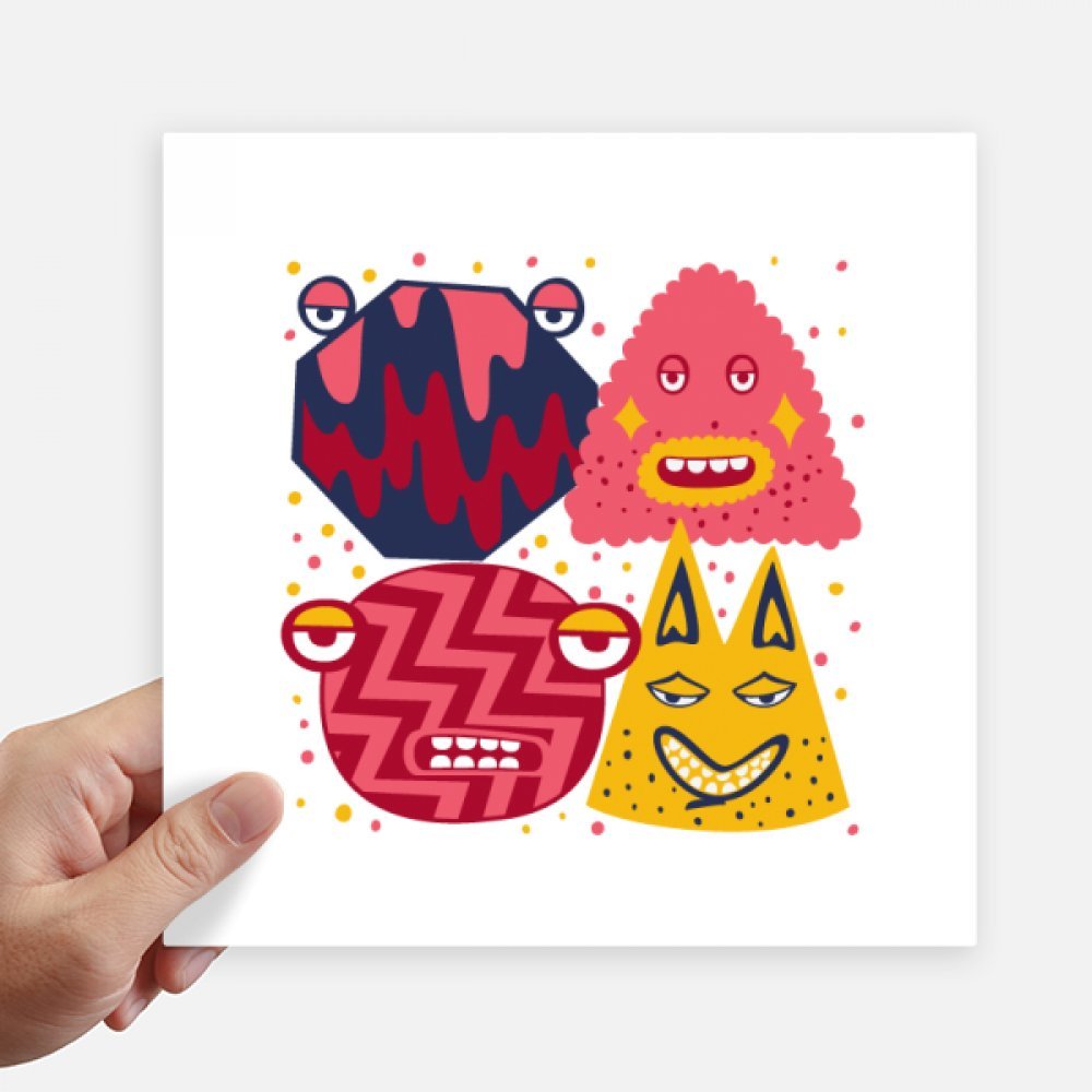 Autocollant Univers et Alien Monster Party pour customiser mur et valise de voyage 20cm 4Pcs