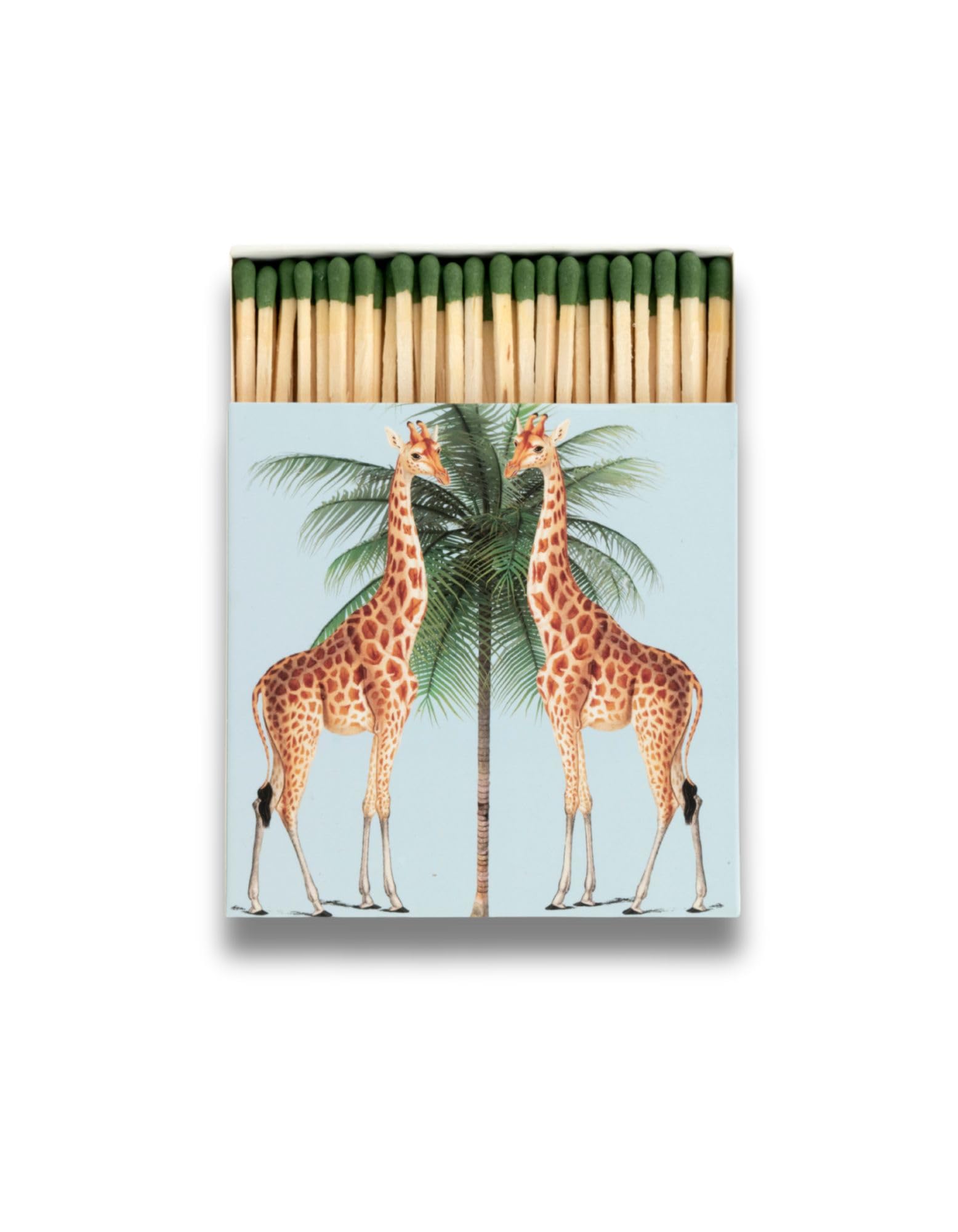 Home Luxury Gift Long Safety Matches I Stylish Square Matchbox (Giraffes)