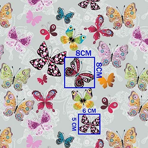 Tissu de couture coton enfant doux motif papillon pour peau sensible