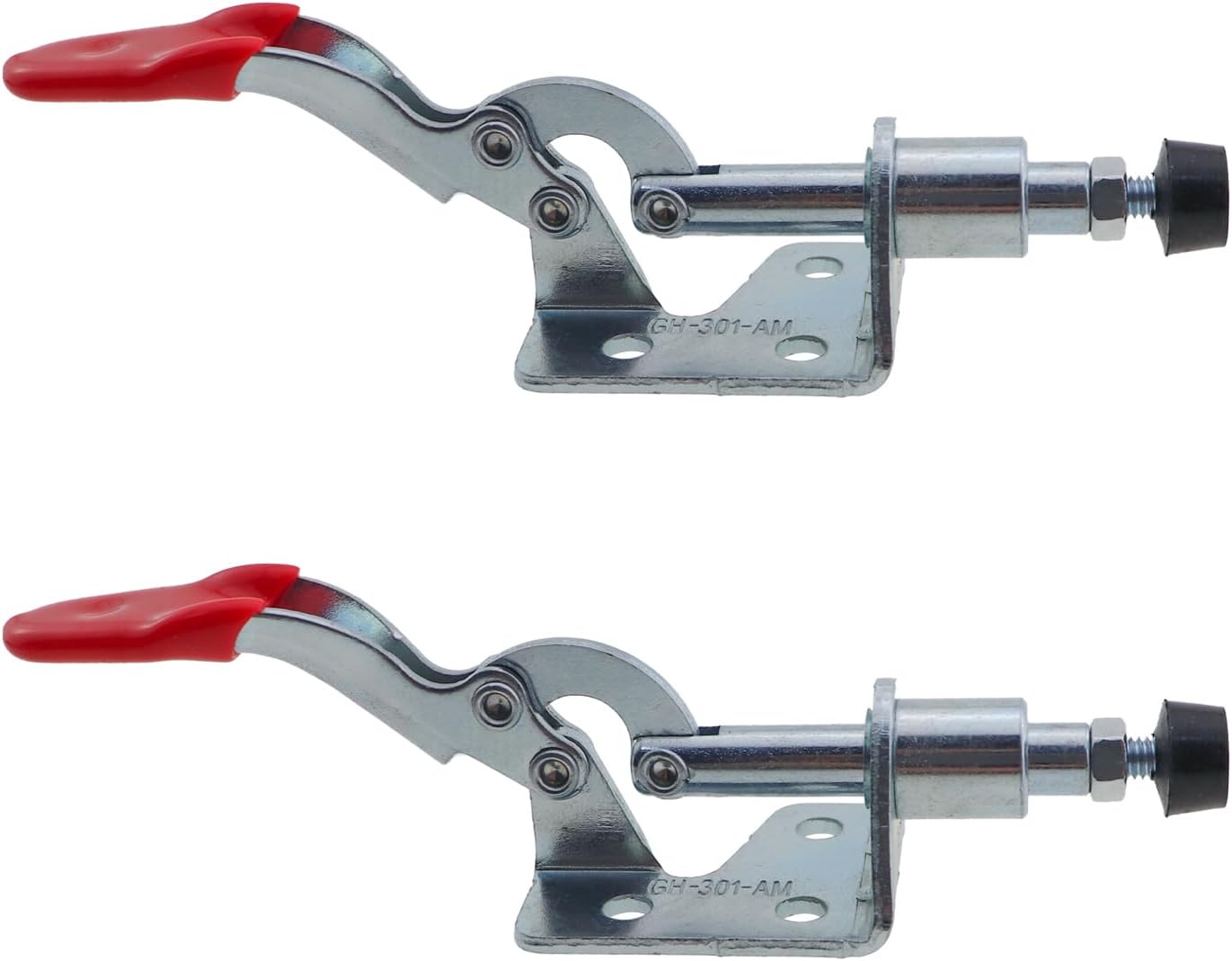 2PCS Push-Pull Workholding Elbow Clamp 301A 100 lb Holding Capacity Horizontal Toggle Clamp Quick-Release Joint