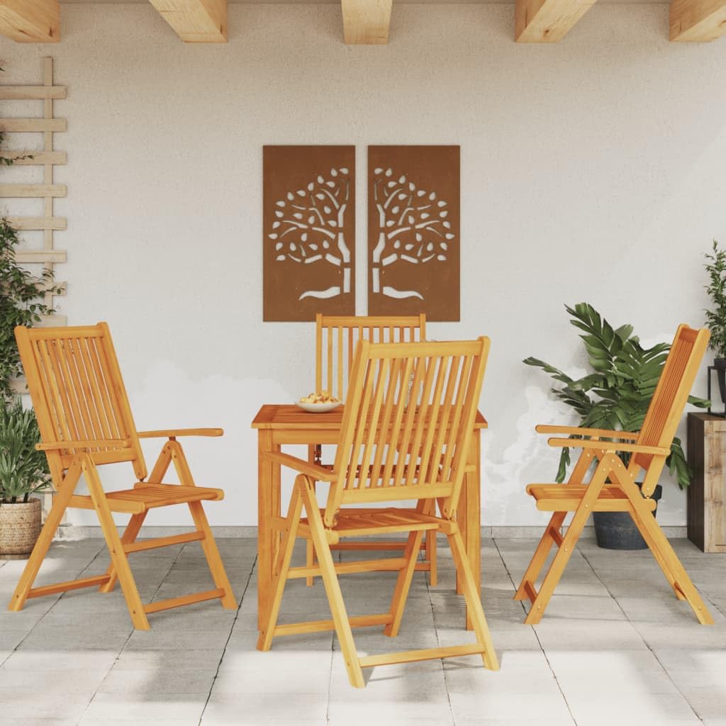 Destockage mobilier de Jardin,Salon,Salon Jardin Enfant,Ensemble à Manger de Jardin 5 pcs Bois d'acacia solideConvient pour Les Jardins, Les Salons et Les patios