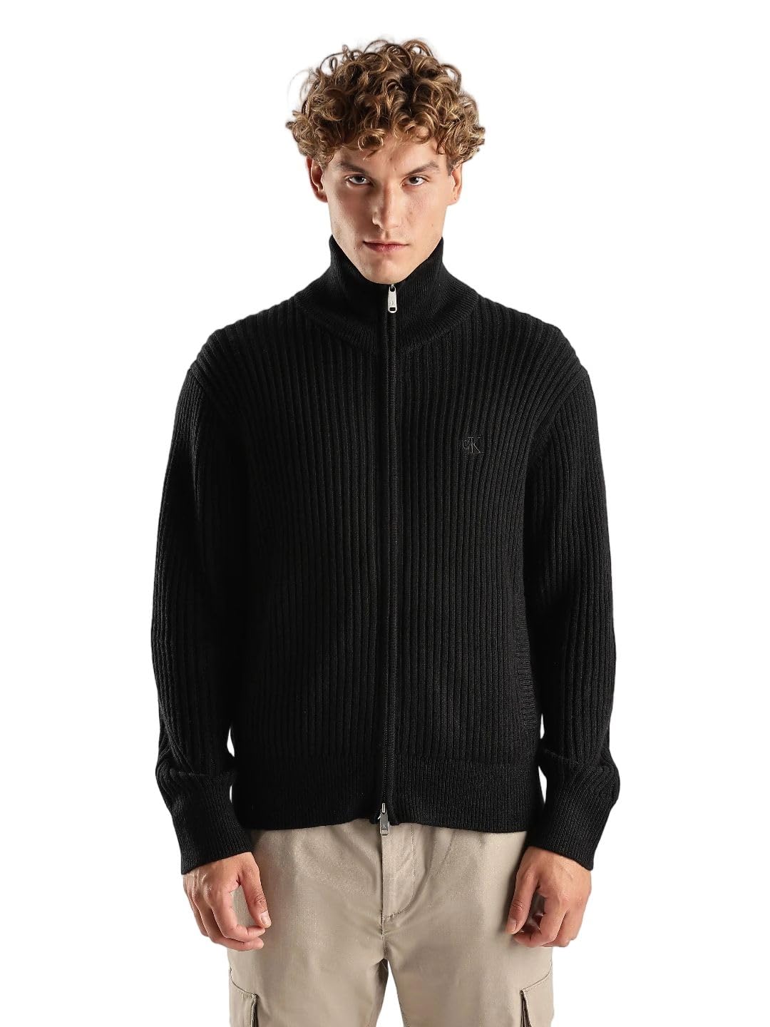 calvin klein jeans Logo Rekaxed Fit Nylon Sweater-picture-29