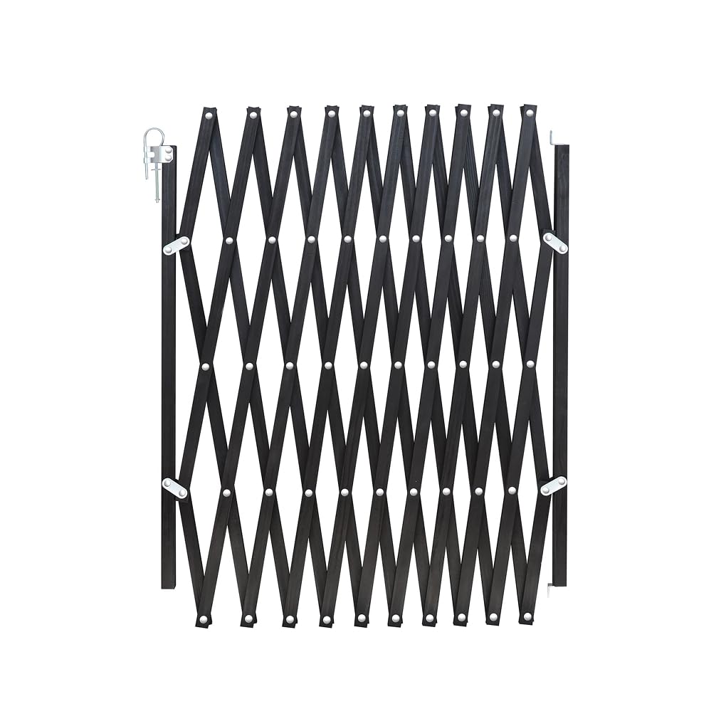 NORDLINGER Pro - Barrière Animaux Extensible 60 à 230 cm - Noir - Bois 100% FSC