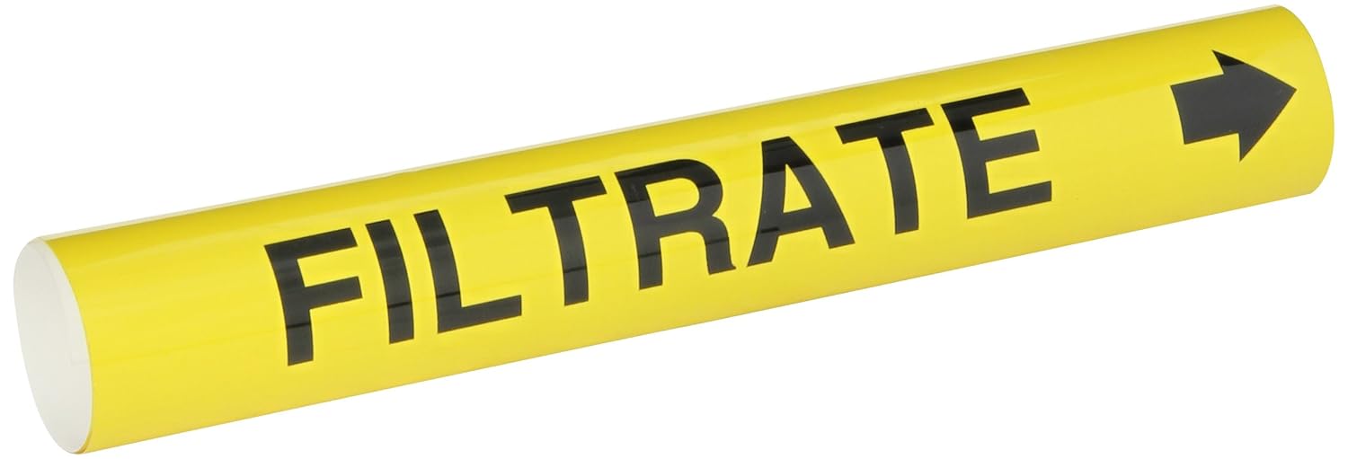 Brady 5685I High Performance Wrap Around Pipe Marker, B689, Black