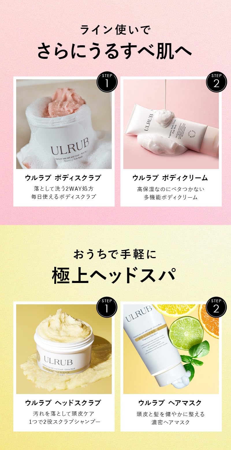 Amazon | ULRUB ウルラブ ボディスクラブ 460g【香水スクラブ】 黒ずみ 