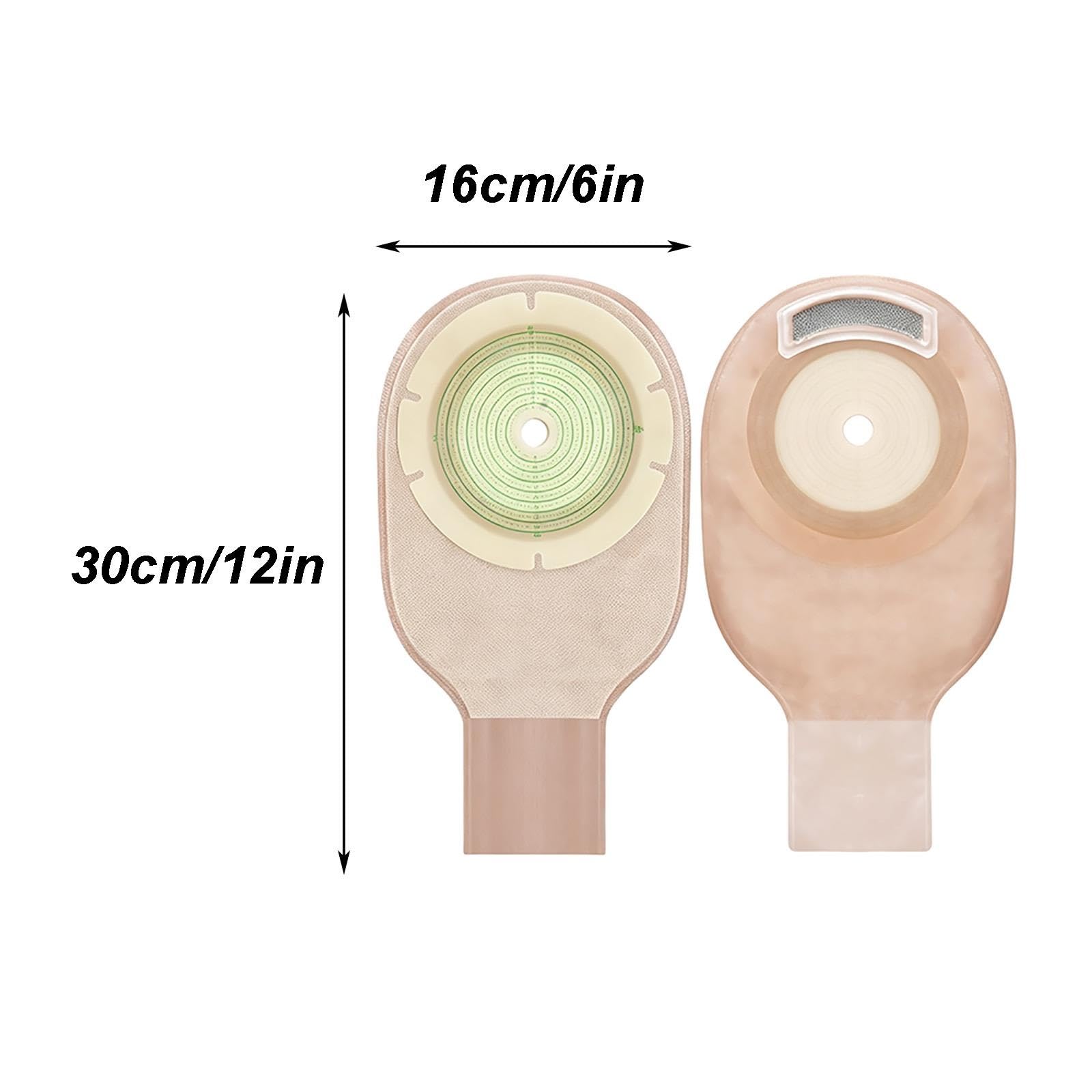 Lot de 10 Poches de Stomie (Colostomie) Monobloc Vidangeables