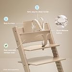 Stokke Tripp Trapp Baby Set 2, Glacier Green - Ages 6-36 Months - Convert the Tripp Trapp Chair into a Comfortable High Chair - Includes Stokke Harness 2