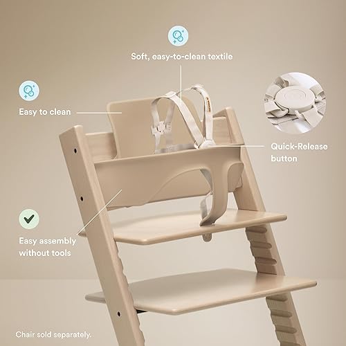 Miniatura 3 de Stokke Tripp Trapp - Juego de 2 piezas para bebé, color terracota, para edades de 6 a 36 meses, convierte la silla Tripp Trapp en una cómoda silla