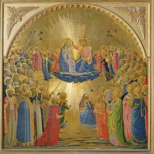 Art tableau le couronnement de la Vierge Fra Angelico impression inspirante de sérénité