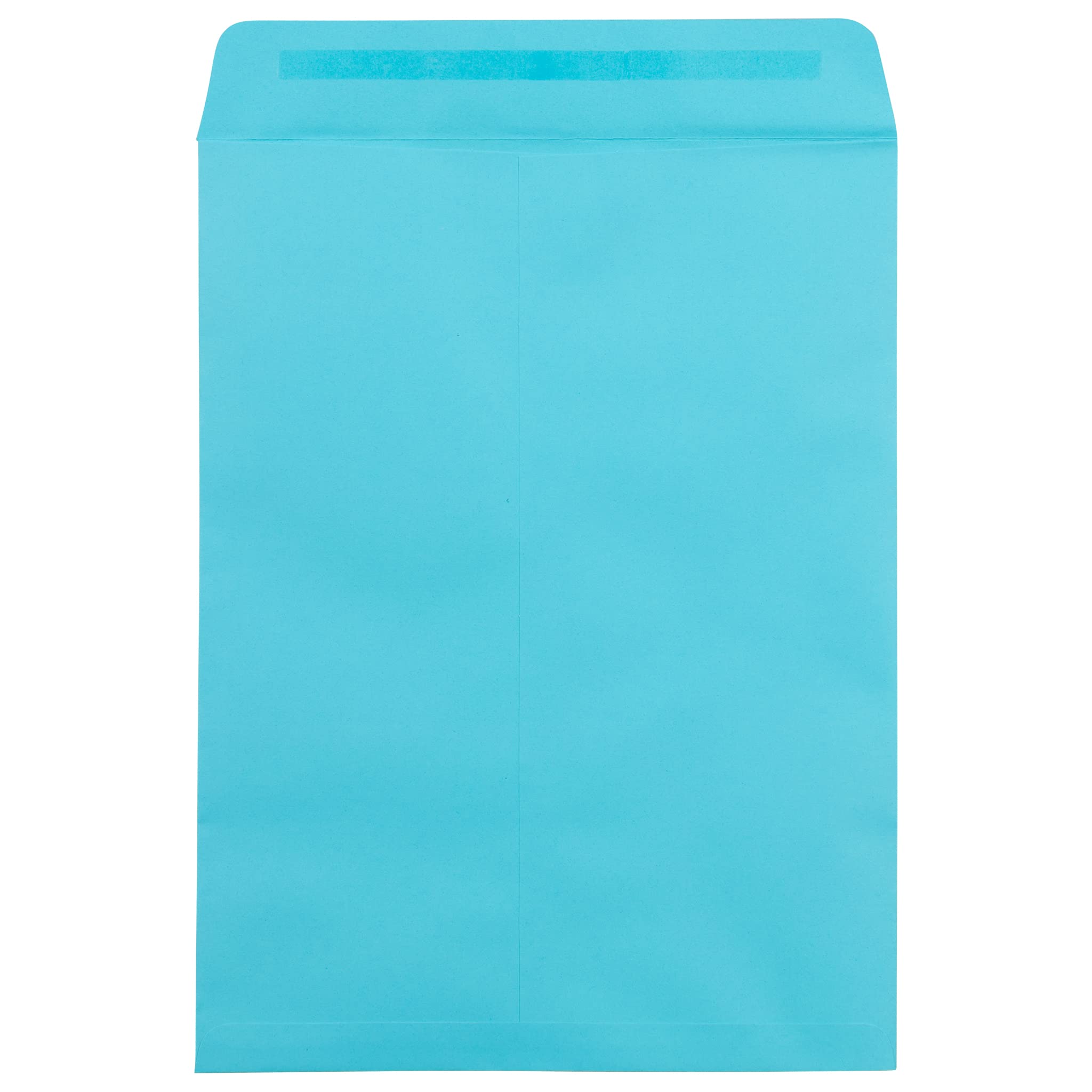 JAM PAPER Katalog-Briefumschläge farbig mit Haftklebeverschluss Blau 25 Stück