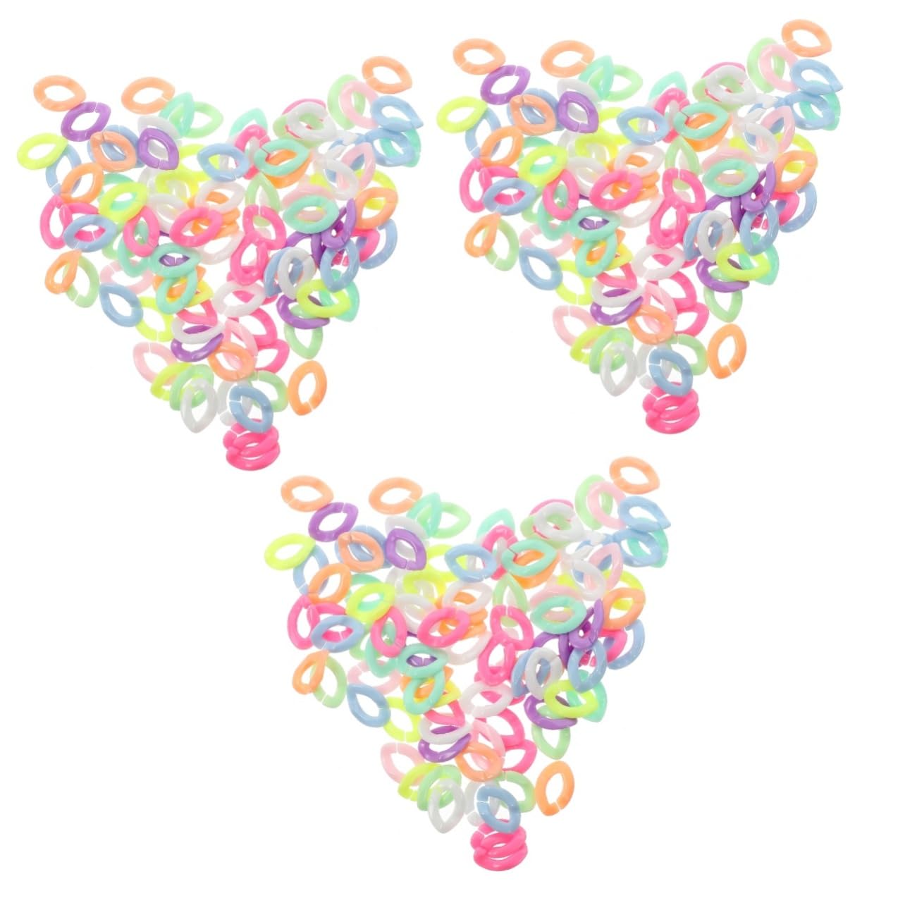 Chaînes colorées pour DIY colliers sans perte de couleur lot de 900
