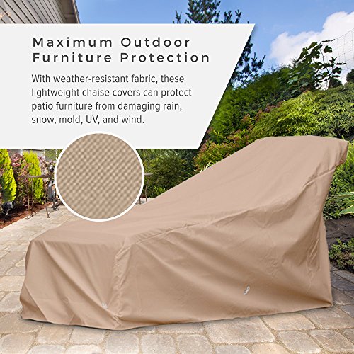 Patio Furniture Covers- KoverRoos WeatherMax Charcoal Chaise Cover- 80 x 31 x 35 in -Mold and Mildew Resistant Material- Made for All-Weather Protection- UV Shielding- Durable and Lightweigh