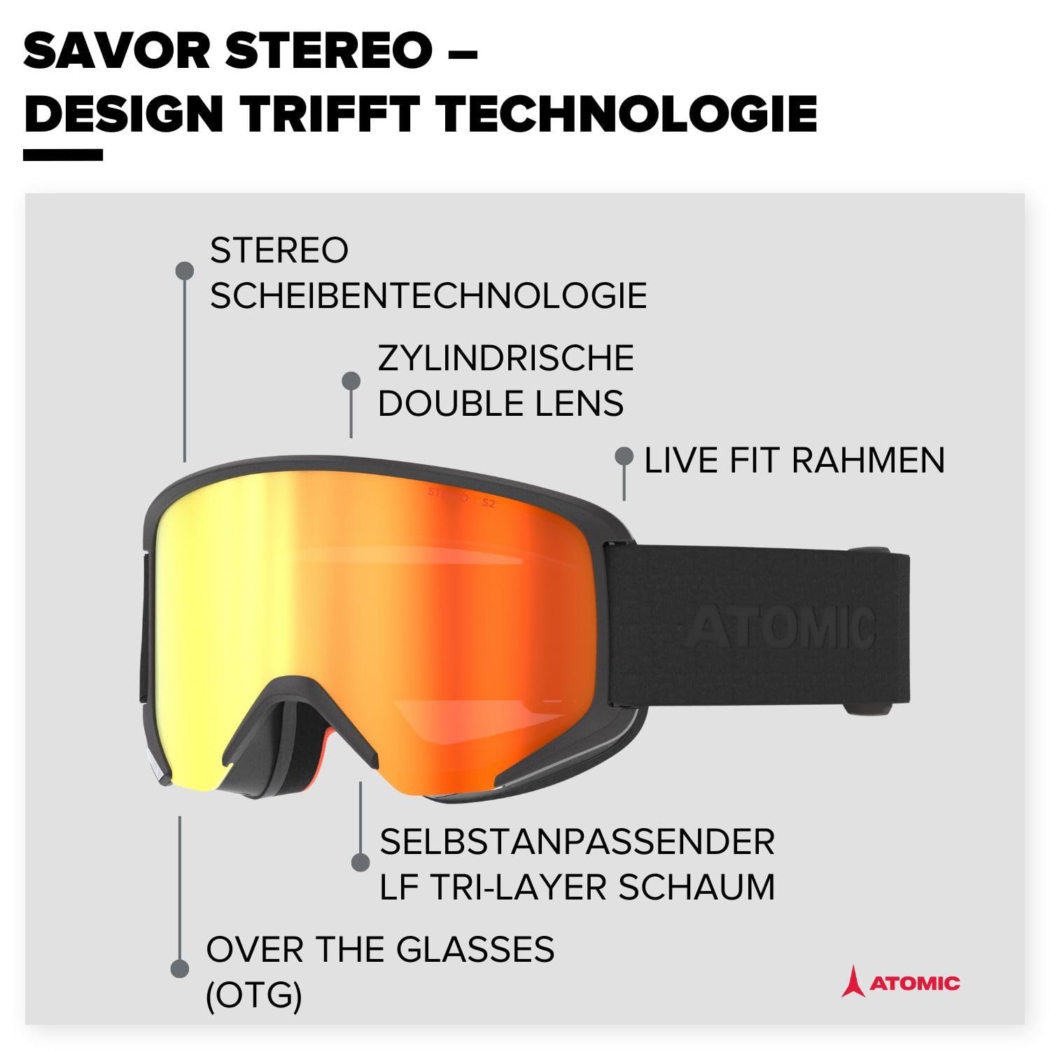 ATOMIC Savor Stereo Skibrille Goggles