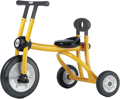 Italtrike Pilot Triciclo mediano de 12 pulgadas para niños pequeños y niños, ingeniería superior, fuerte y duradero, fácil de montar, asiento