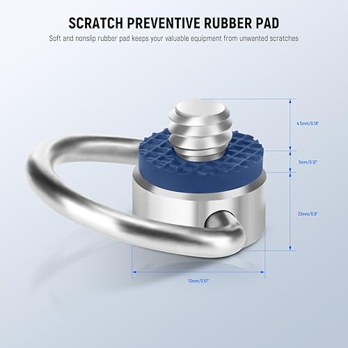 Miniatura 46 de NEEWER ST23 - Paquete de 3 adaptadores de rosca estándar de 1/4 a 3/8 pulgadas, adaptador de rosca para soporte de luz de estudio, adaptador