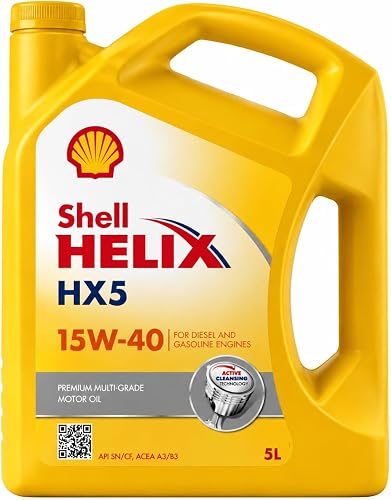 Shell Helix HX5 15W-40 Motor Oil | High-Performance Engine Protection – 5L