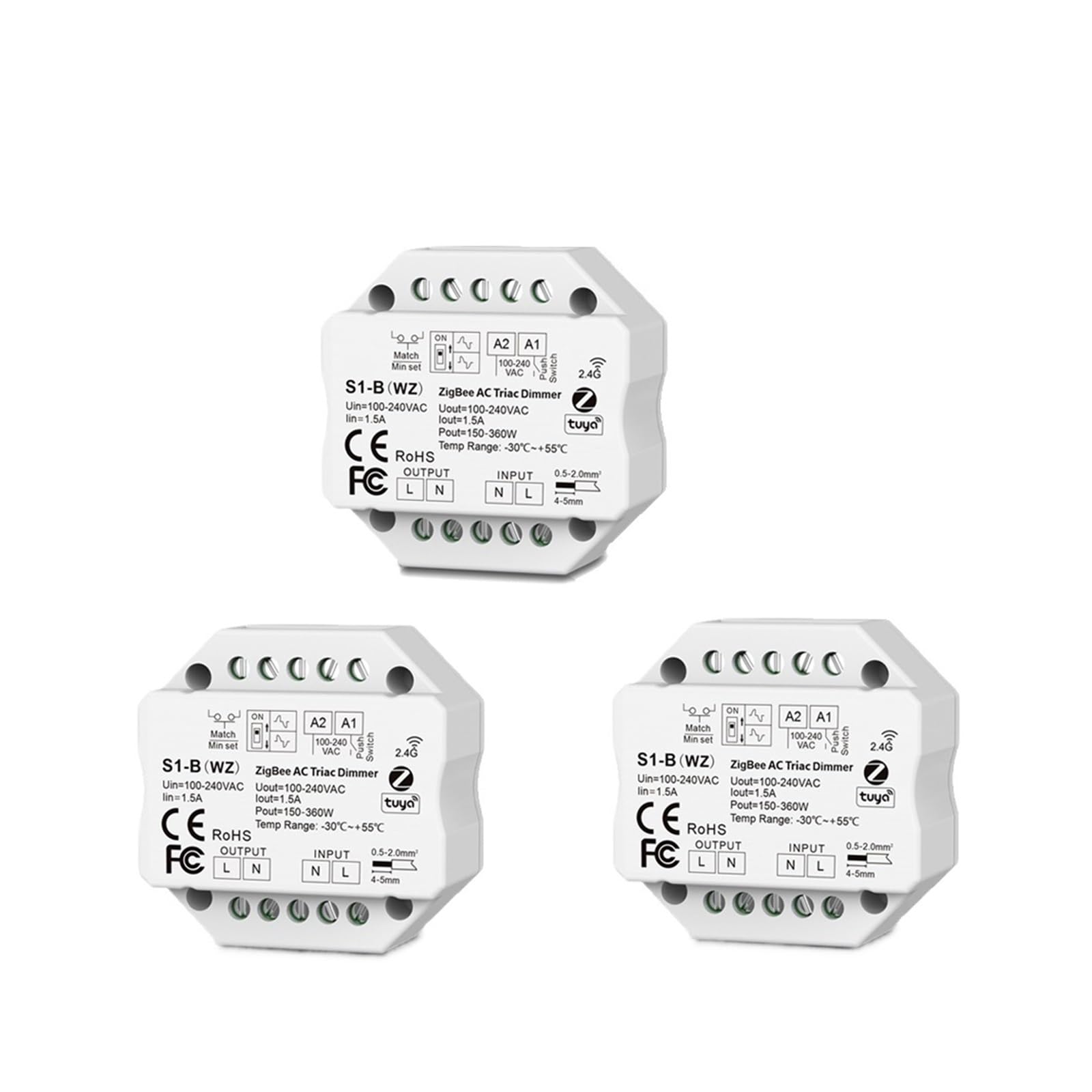 Variateur LED AC Triac 110V 220V avec télécommande sans fil et application Life