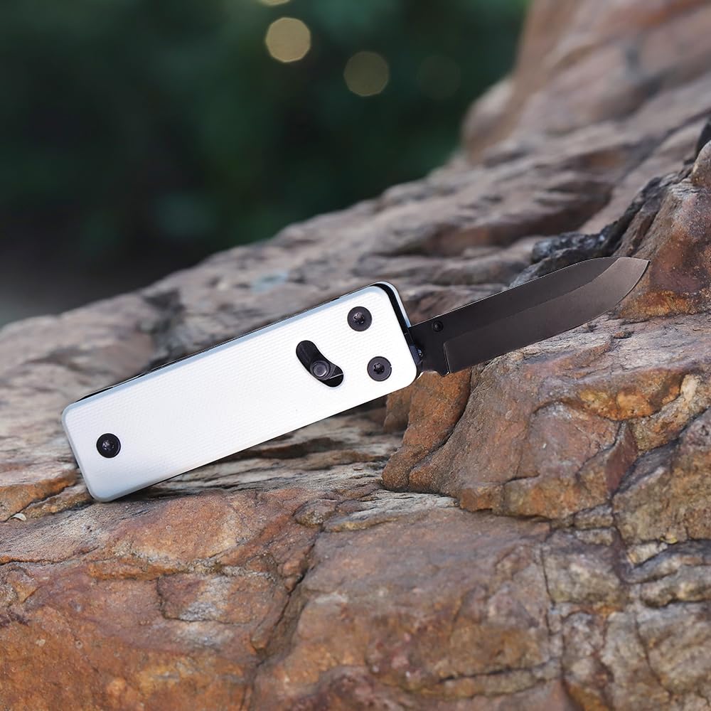 ROXON KS2E NOIR BLANC - Navaja multifuncional con tijeras grandes