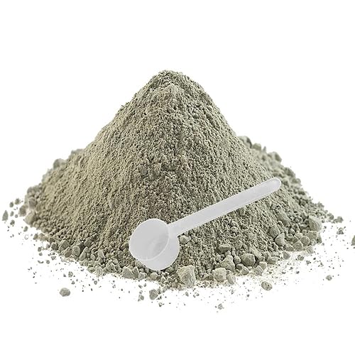 HIGH ALTITUDE NATURALS 1 libra - Polvo de barro corporal de arcilla verde francesa (montmorillonita) - Clarifica y desintoxica la piel, aprieta los