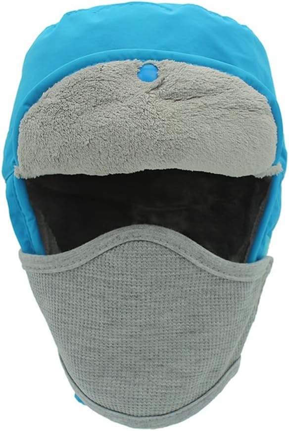 Bomber Hat Winter Warmth Waterproof Children for 4-12 Years Old Boy and Girl