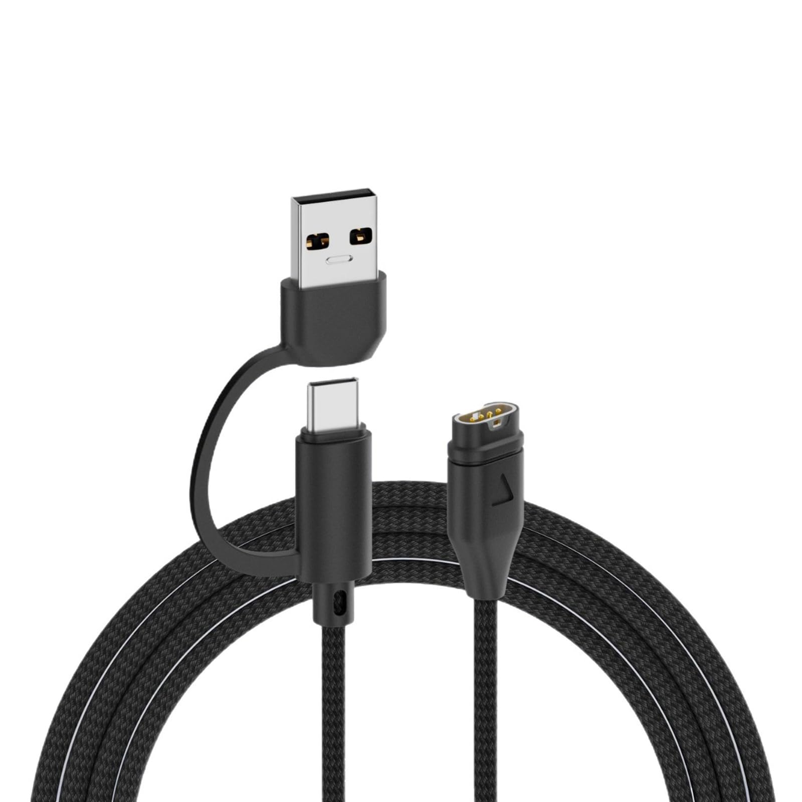 Buxuaaaa Port Braided for Wearables, Interwoven Cord & Efficient Power Braided Charging Cord