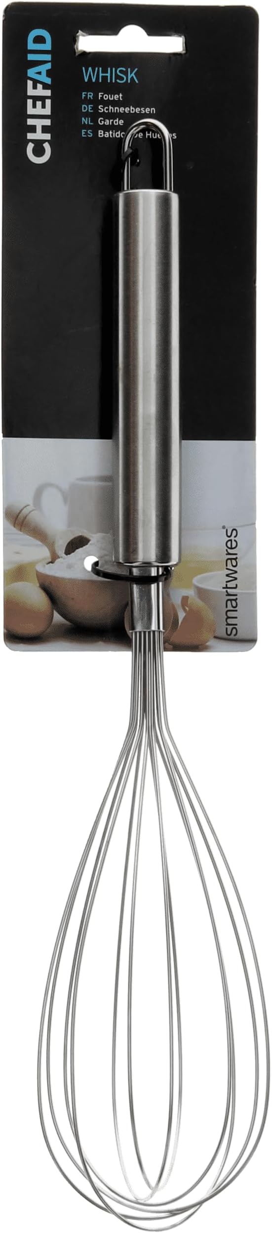 Stainless Steel Whisk, Silver, 28.5cm