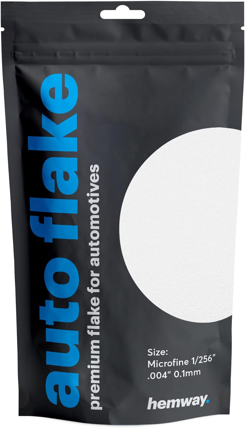 Hemway Automotive Metal Flake Glitter MICROFINE 1/256" .004" 0.1mm 100micron Paint Additive Metal Flake 100g for use with Car Bike Van Truck Wagon Automotive Spray and Spray Painting (White)