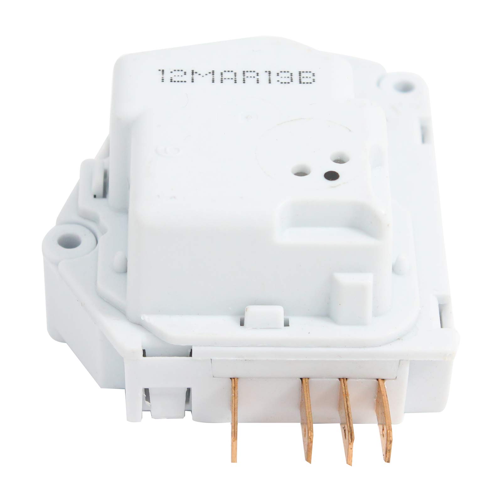 Angled view of the UpStart Components 215846602 Defrost Timer.