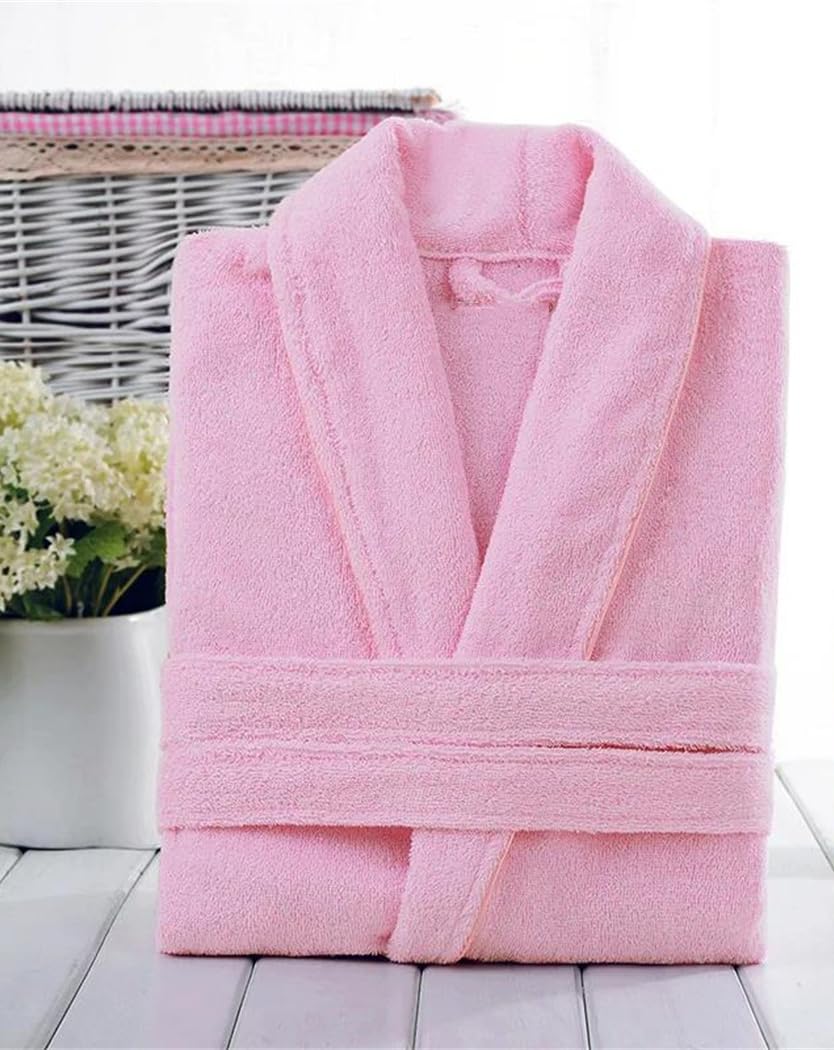 Damski bawełniany szlafrok frotte unisex bielizna nocna miękki szlafrok codzienny domowy strój wypoczynkowy