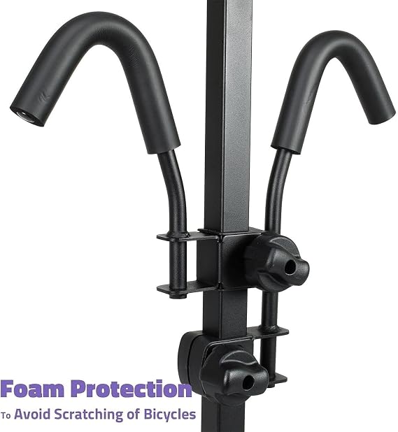 VENZO 2 Bike Bicycle Platform Style Carrier - Bike Rack for Car SUV Truck Tow Trailer Hitch Receiver Mount Size 2 - Sturdy & Rust Proof