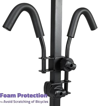 VENZO 2 Bike Bicycle Platform Style Carrier - Bike Rack for Car SUV Truck Tow Trailer Hitch Receiver Mount Size 2 - Sturdy & Rust Proof
