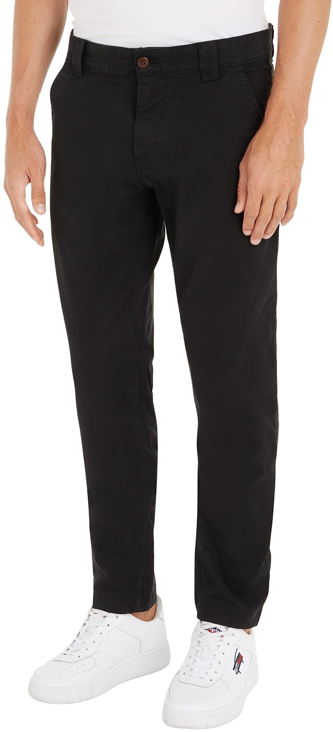 Tommy Jeans Chino Uomo Tjm Scanton Chino Pant Slim Fit, Nero (Black), 31W / 32L-image