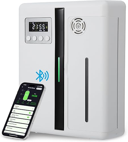 JQXingyu Atomizador de aceite esencialDifusor silencioso de aceite esencial sin agua  Difusor inteligente  Difusor blanco de aromaterapia