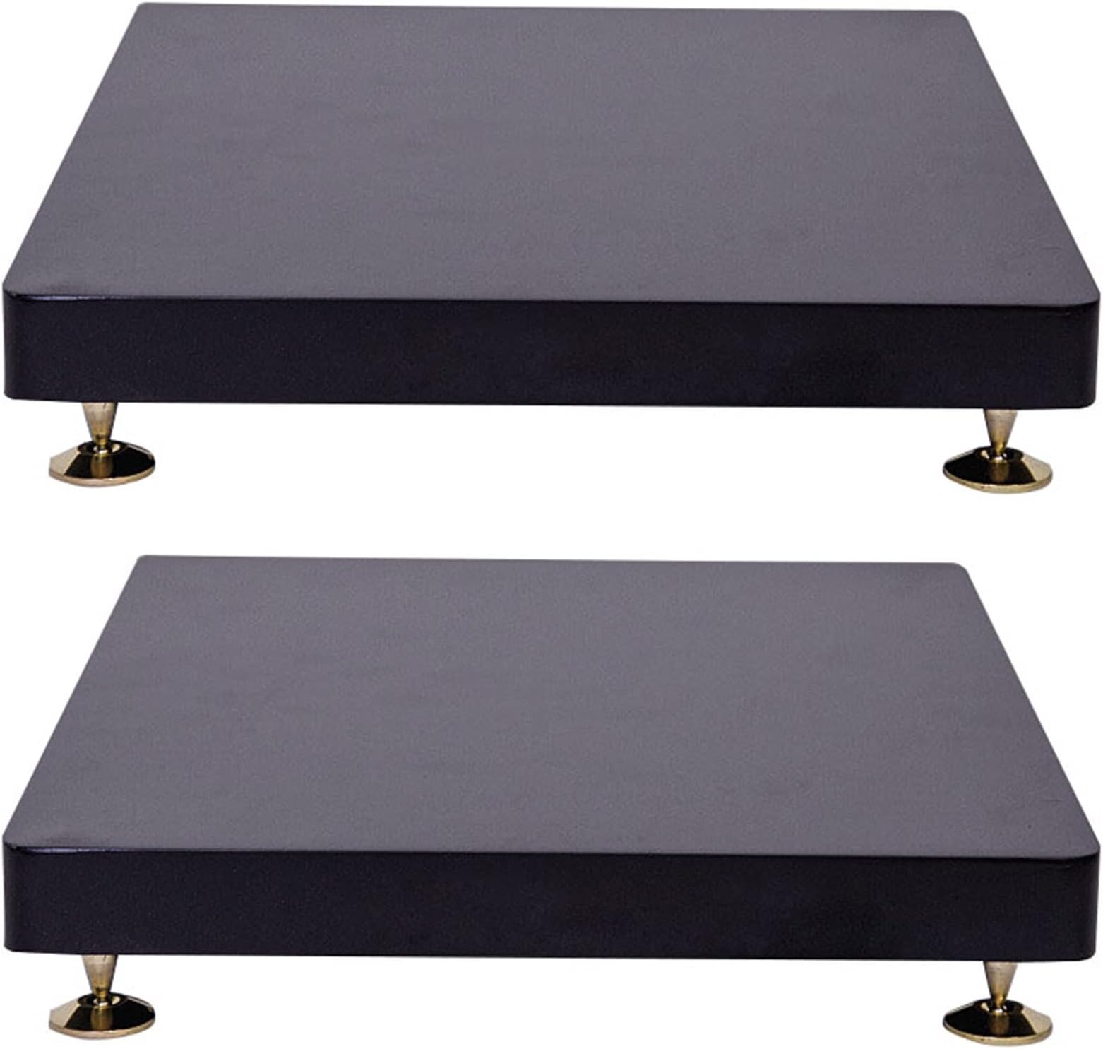 Subwoofer Isolation Stand, Speaker Isolation Feet Platform, Riser Stabilizer Base, with Fixed Copper Nail, 2 Pack