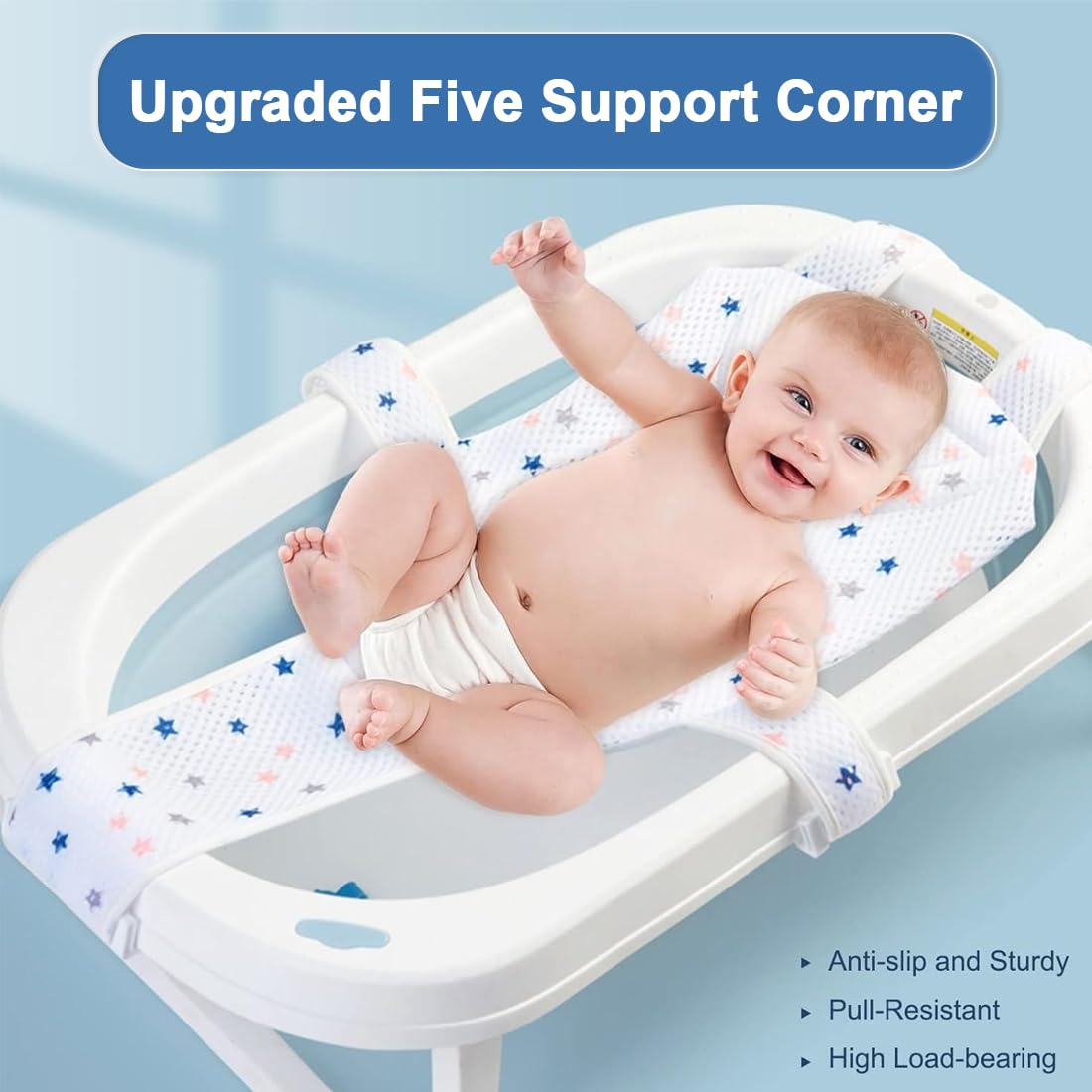 Asientos para el baño para bebés 1 pieza de almohada de apoyo para el baño de bebé, asiento de baño para bebé, red de baño para bebé, alfombra colgante antideslizante para bebé