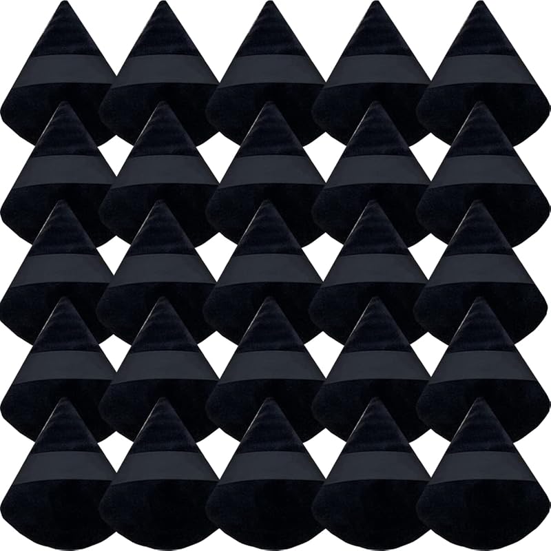 GXXMEI 30 Puffs triangulares de veludo para maquiagem, modelo TPP-30