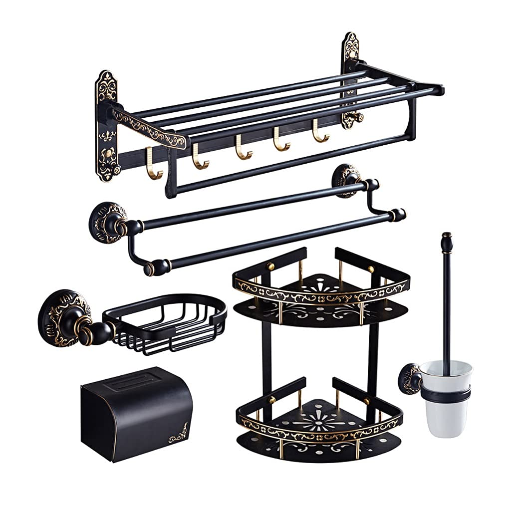 Bagno Portasciugamani Portasciugamani da Bagno Portasciugamani Alluminio Spaziale Nero Oro Portasciugamani da Bagno Set portasciugamani È così Gentile da Parte Tua
