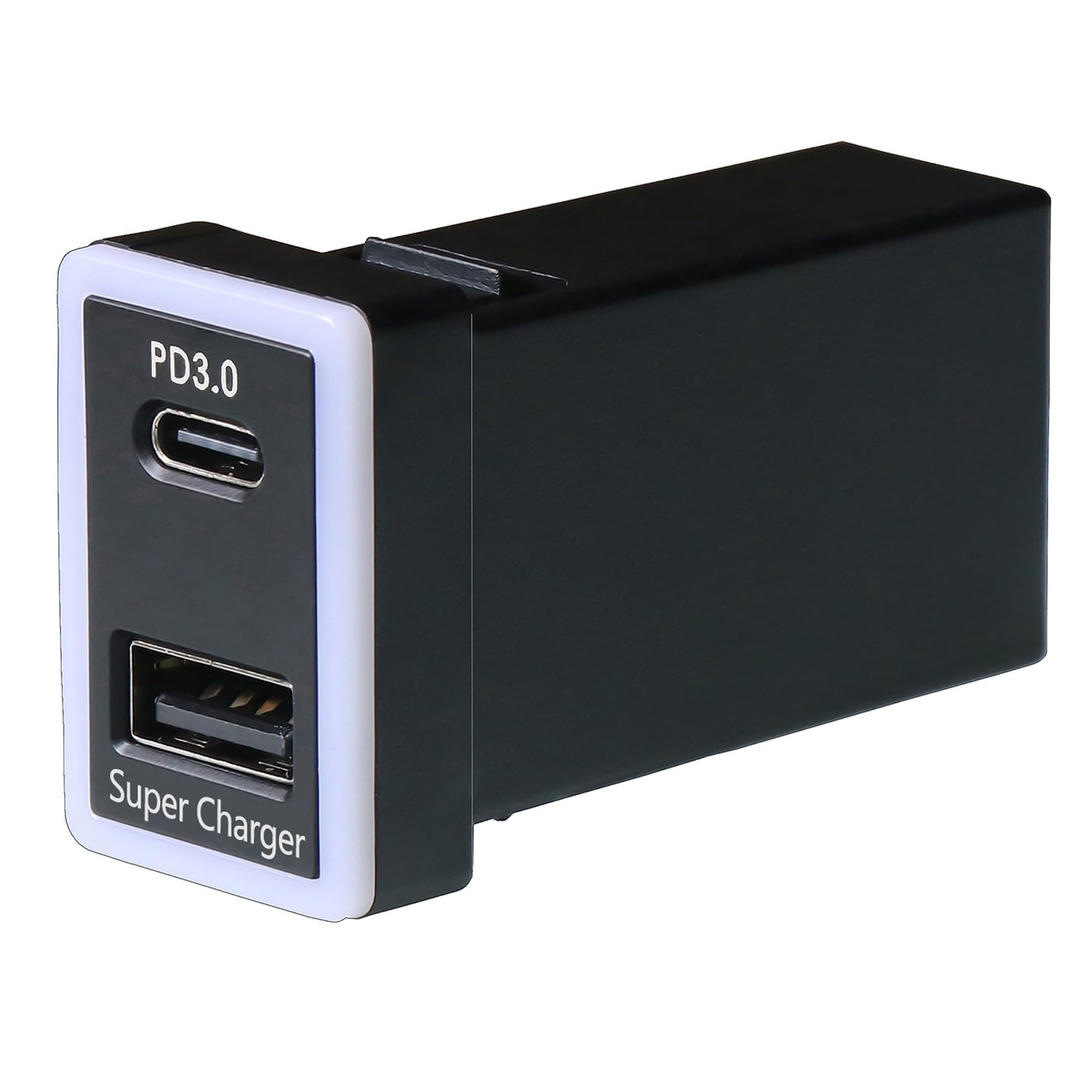 QC3.0 +PD3.0 USB Power Socket, 60W Output, Type C & Quick Charge 3.0 Car Charger USB Adapter for Smart Phone PDA iPad iPhone Android GPS Use for Toyota (Type A)