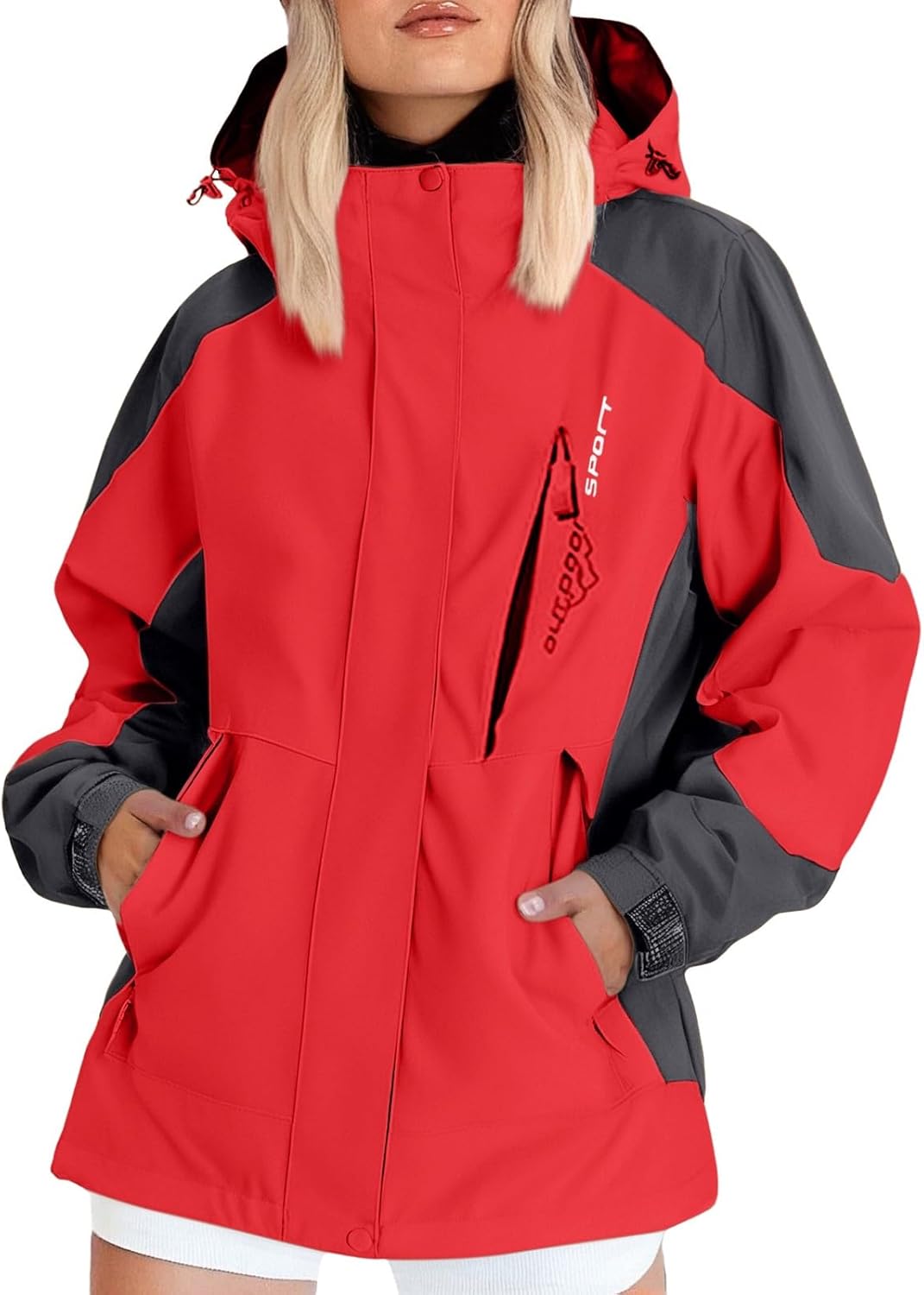 Damen Regenjacke Mit Kapuze - Wasserdicht & Atmungsaktiv Für Outdoor