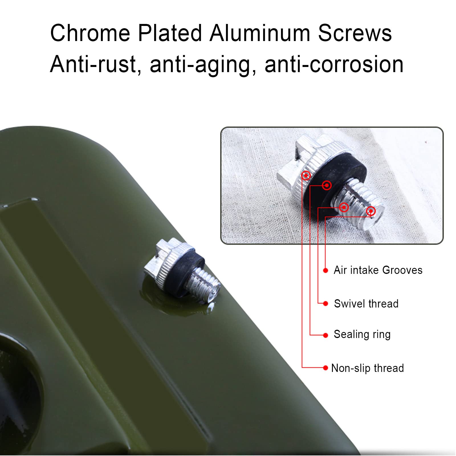 KADAX Jerrycan voor benzine, reservejerrycan van 0,8 mm staal KADAX Jerrycan voor benzine, reservejerrycan van 0,8 mm staal