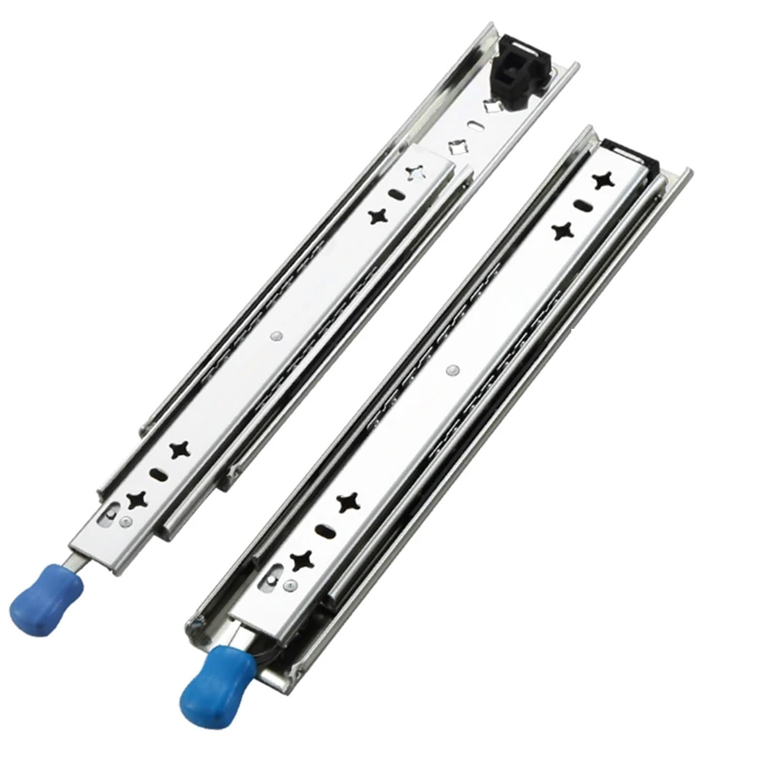 Drawer Slides 1Pair Heavy Duty Locking Drawer Slides 10-22Inch 250Lb Load Capacity Full Extension Side Mount Rail with Ball Bearing(22inch(550mm))