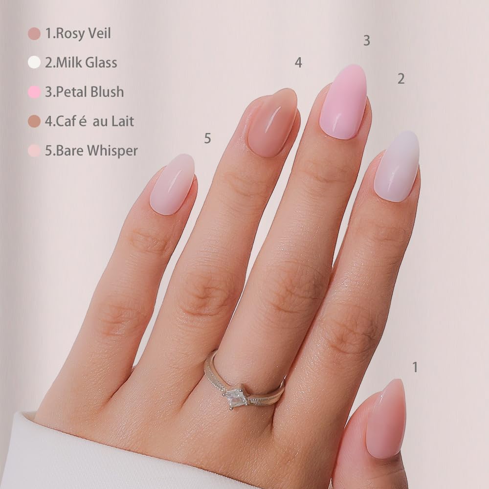 PROTIPS - Kit di 150 unghie a pressione in tinta unita per unghie corte, mandorle di 15 dimensioni, in morbido gel, extension per unghie finte, kit per manicure fai da te, per donne