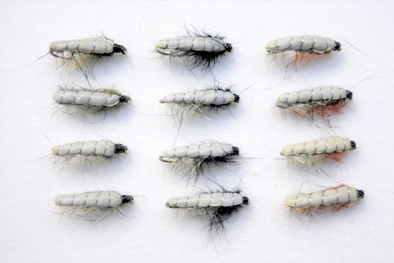 12 Pack Czech Nymph, Black Olive & Brown, Choice of Sizes, fly fishing (12, Mixed)