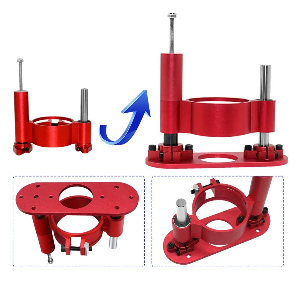 Placa de inserción de mesa de madera, fresadora de madera, base de elevación, piezas de repuesto para motores de 63,8 a 65 mm de diámetro, máquina de corte de grabado