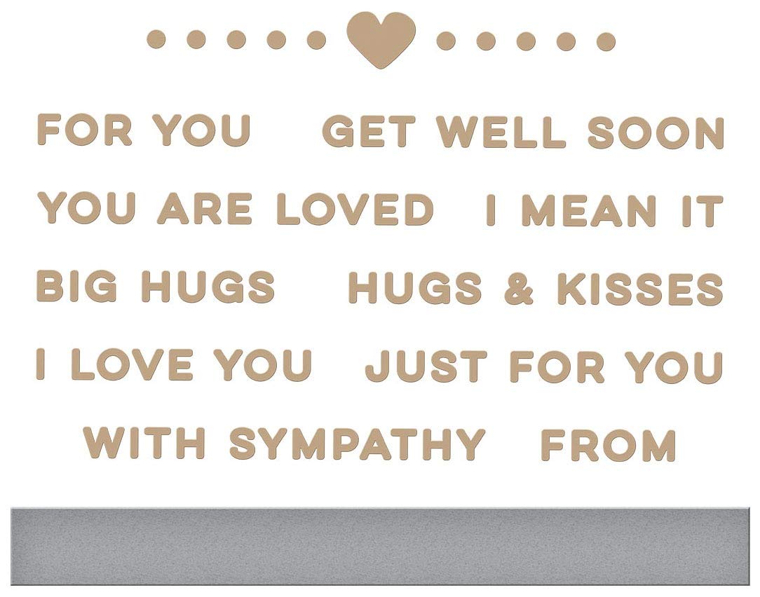 GLIMMER HOT FOIL Plate Tiny SENTI, Metal