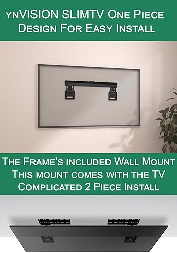 Miniatura 5 de ynVISION.Design Soporte de pared para TV ultra delgado con espacio micro  Compatible con televisores Samsung Frame (2021-2024) para una fácil