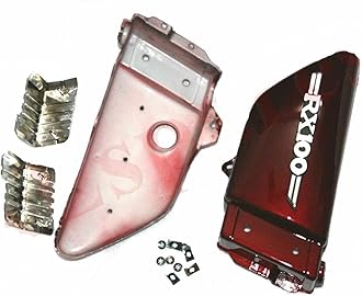 AEspares For Yamaha RX100 RX125 Petrol Gas Fuel Tank & Cap With Side Panel