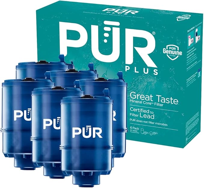 PUR PLUS Faucet Mount Replacement Filter 6Pack, Genuine