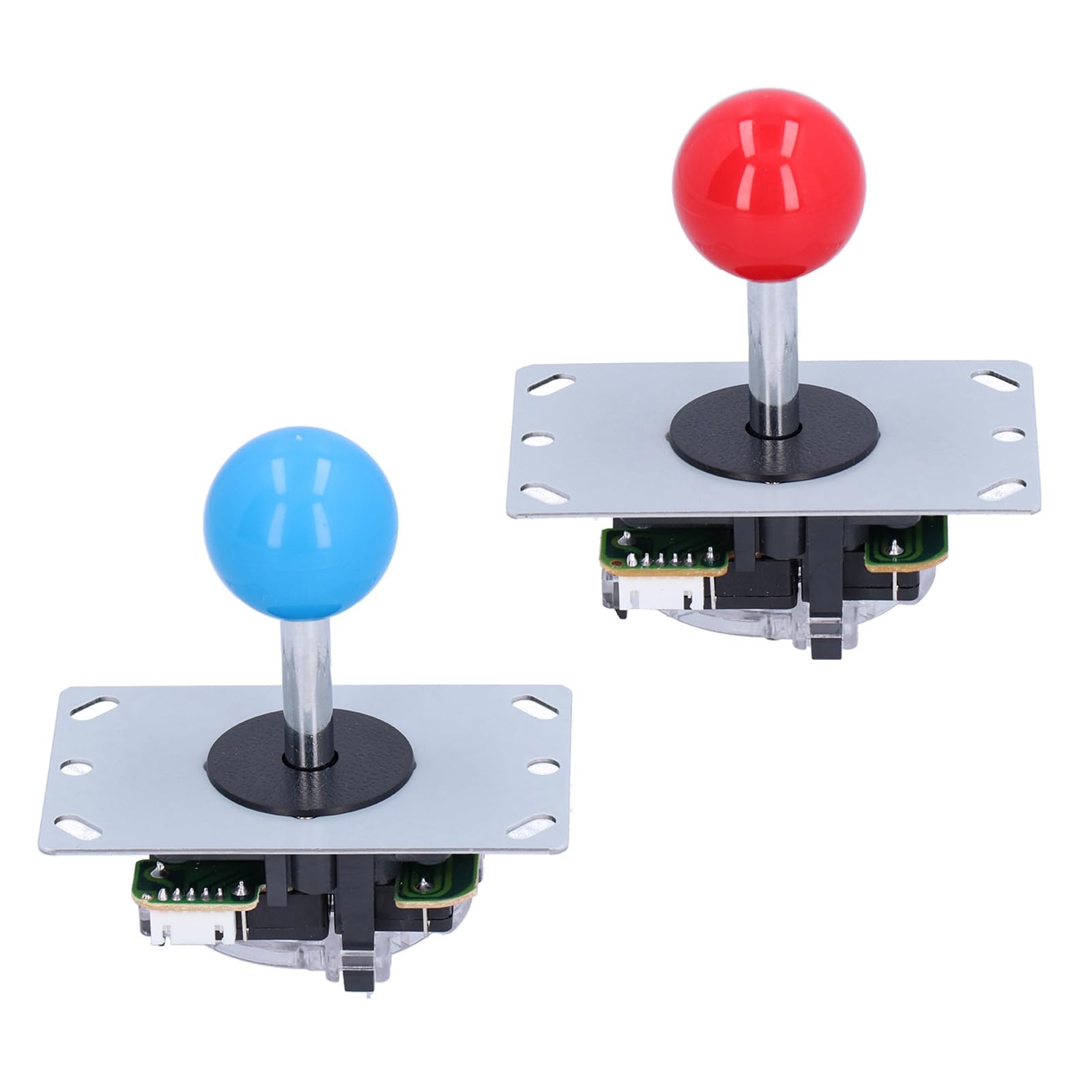 Zunate Przyciski LED do Gier Arkadowych 2 Graczy + 2 Joysticki + 20 X Podświetlane Diodami LED Przyciski do Gier Arkadowych Zestaw DIY Części Zestawy Kontrolerów do