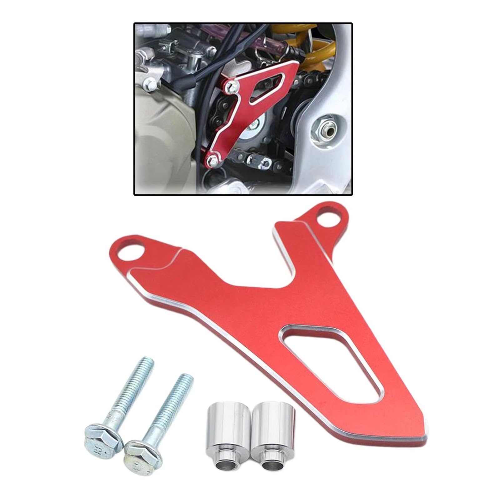 Accesorios De Motocicleta Cubierta Piñón Delantero Cadena para RMZ250 para RMZ450 para RMZ 450 Guía Y Tensor